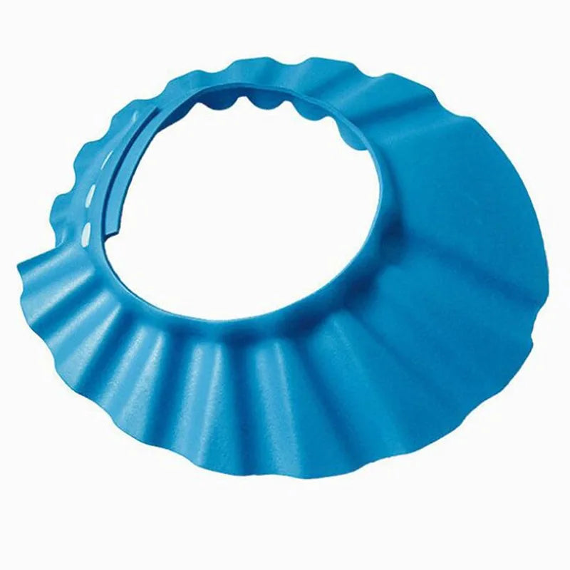 Protection de bain bébé – Casque réglable anti-mousse et anti-éclaboussures