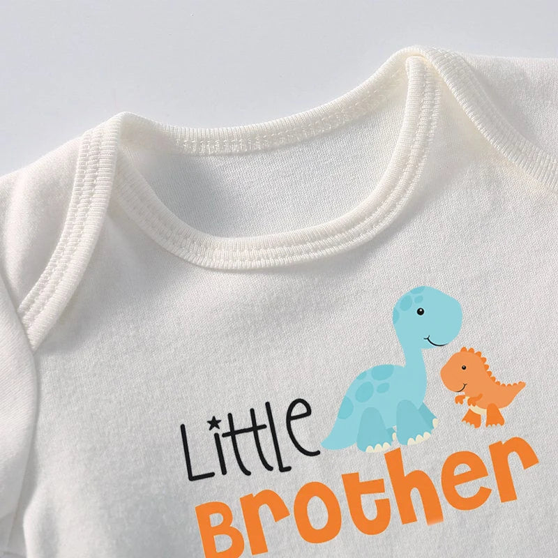 Tenue Bébé Unisexe – Romper Coton avec Lettrage “I Love Mom & Dad”